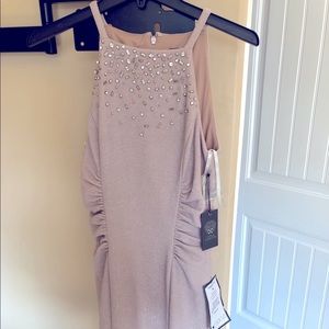 Vince Camuto, Embellished Ruched Sheath Dress